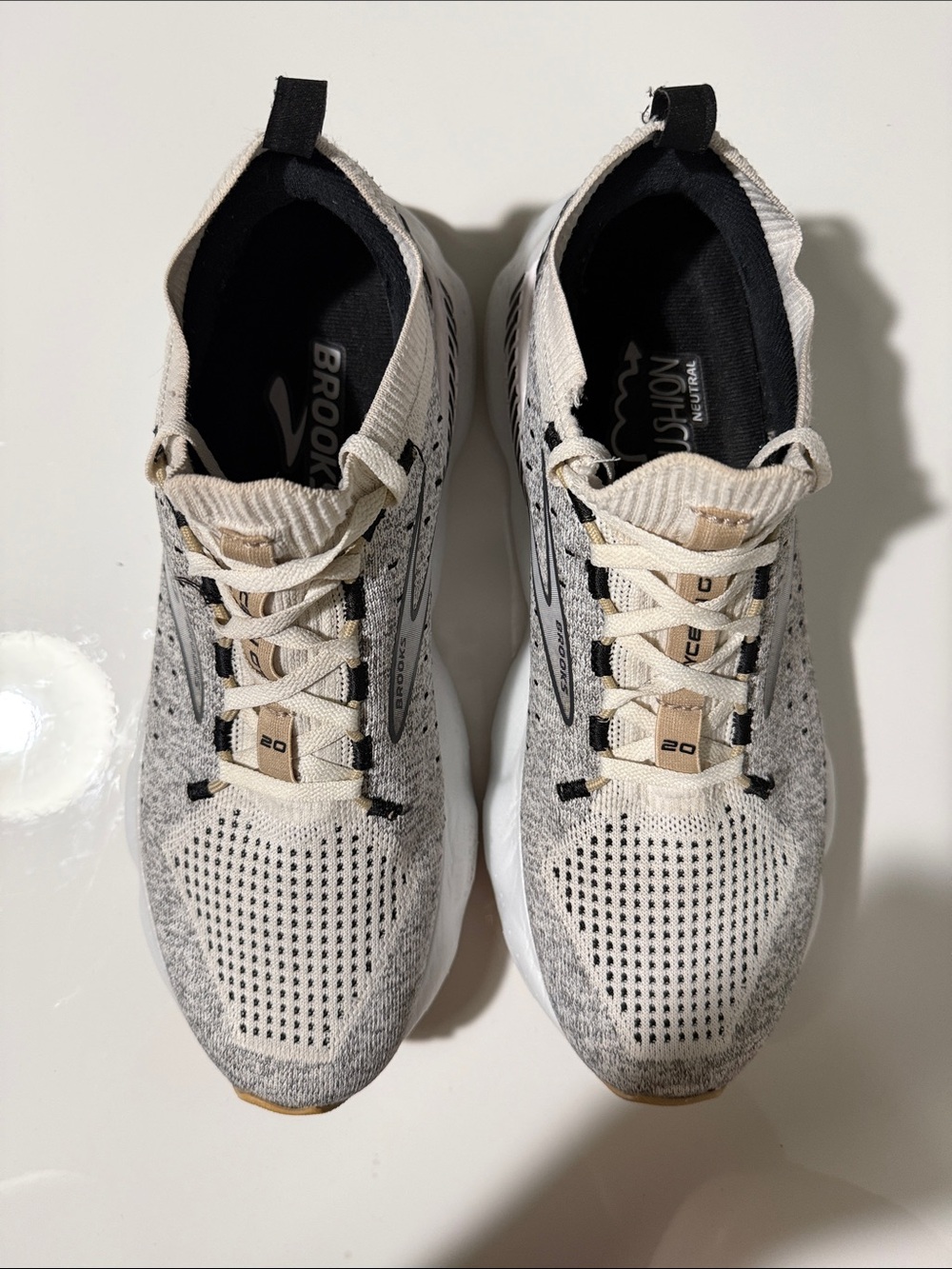 Brooks Glycerin Stealthfit 20 Women's Sz 10.5 B Gray Running Black Athletic - Picture 5 of 16
